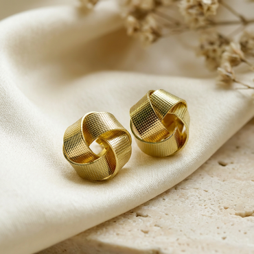 Nova Woven Knot Earrings