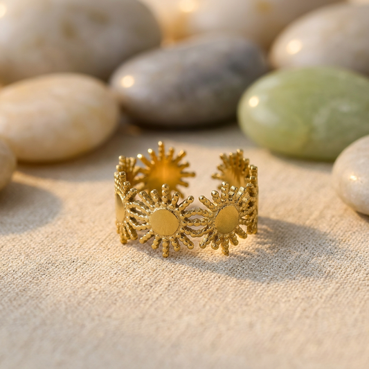 Solara Sunburst Ring