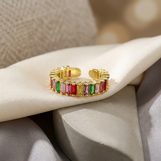 Nora Rainbow Band Ring