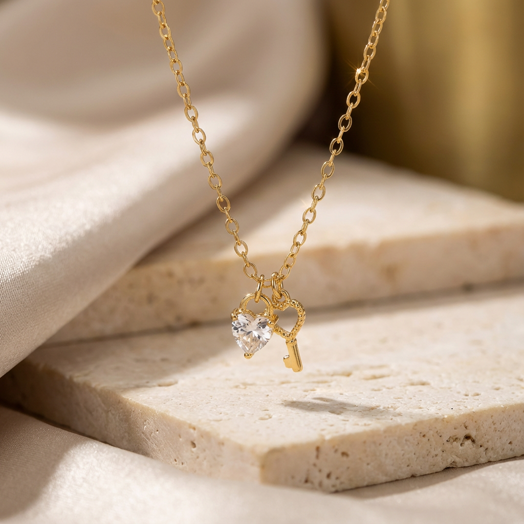 Aria Key to My Heart Necklace