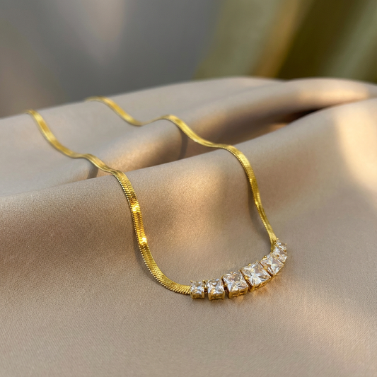 Vesper Square Spark Necklace