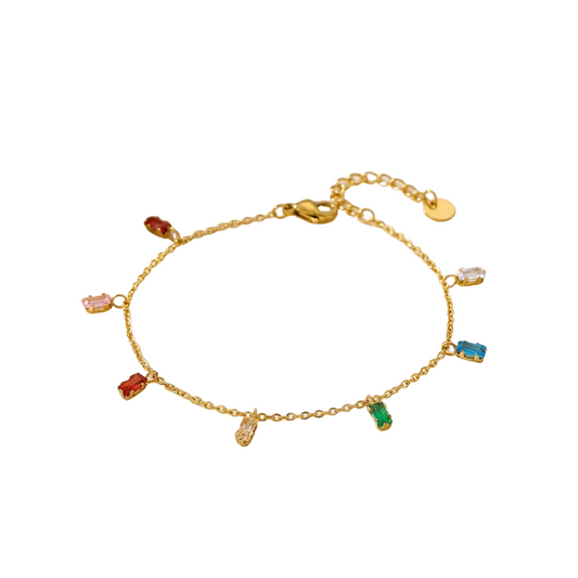 Sienna Rainbow Bar Bracelet