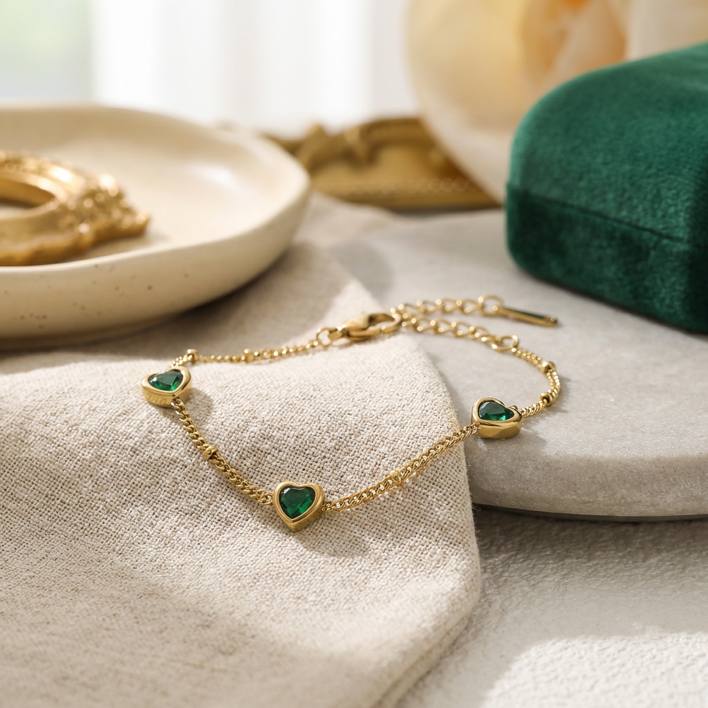 Amour Trio Heart Bracelet