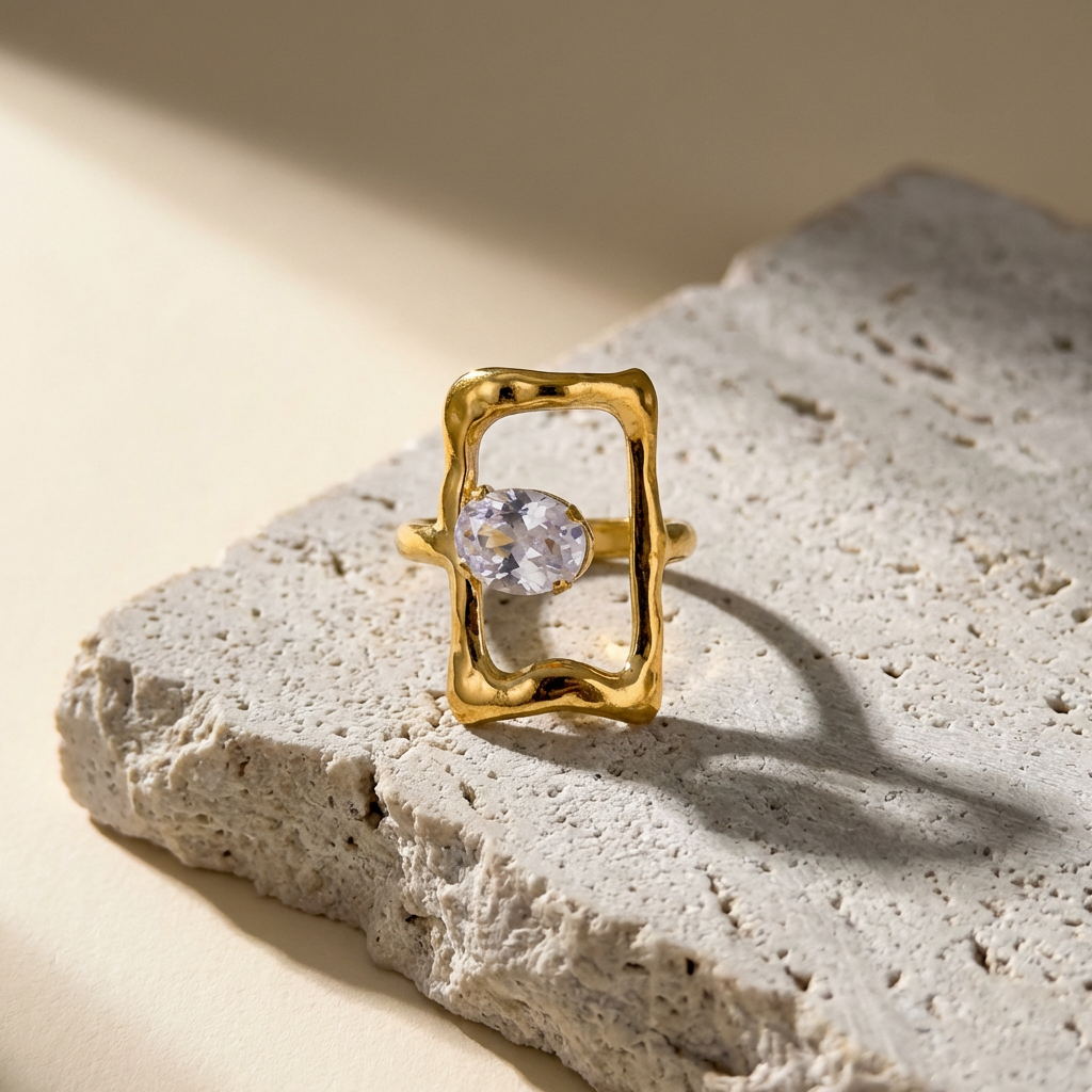 Elena Frame Open Ring