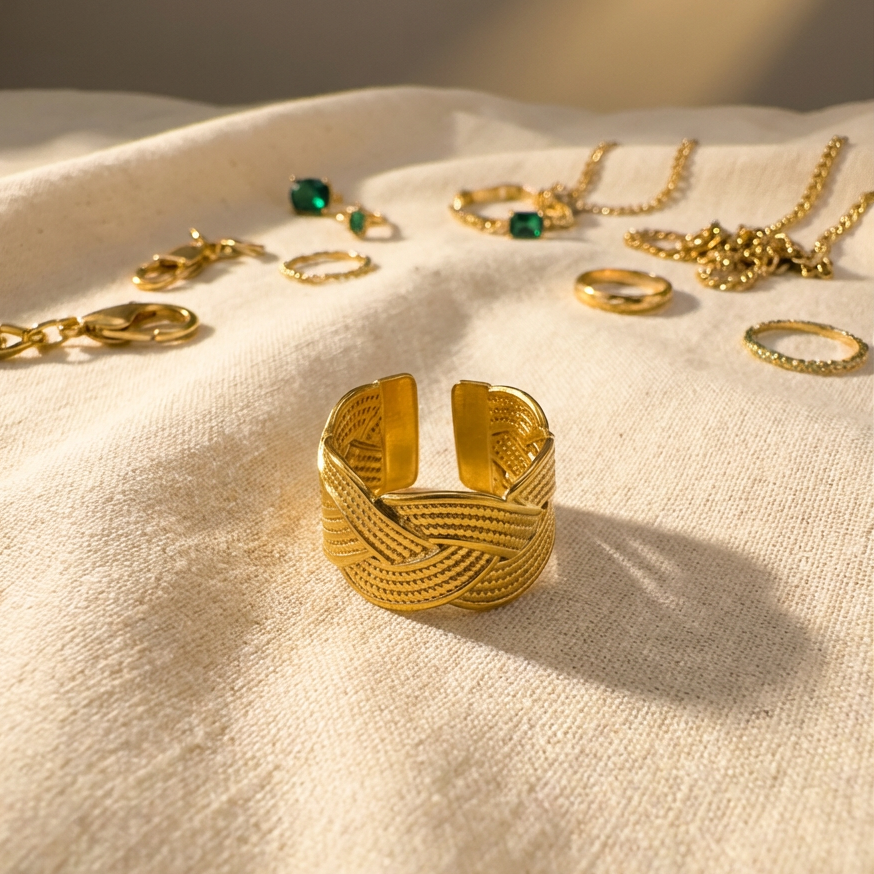 Sofia Braid Open Ring