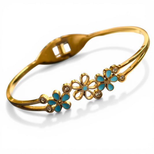 Blossom Sky Enamel Bangle