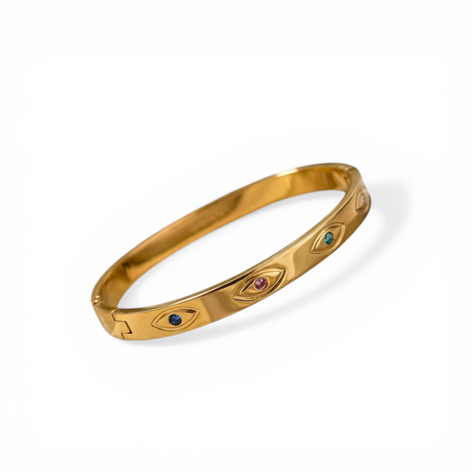 Iris Evil Eye Bangle