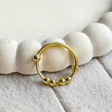 Nia Orbit Bead Ring