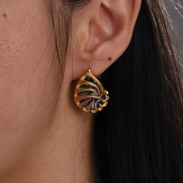 Baoyue Pearl Shell Studs