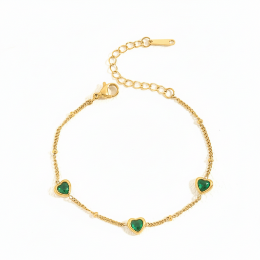 Amour Trio Heart Bracelet