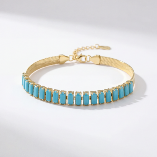 Turquoise Sea Tennis Bracelet