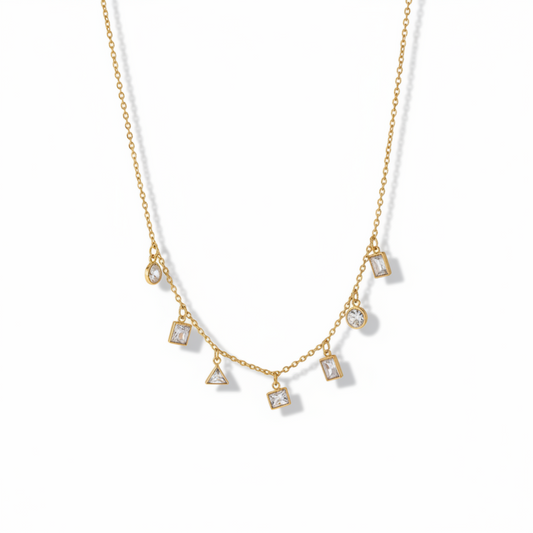 Prism Dangle Geo Necklace