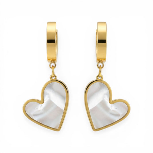 Seraphine Pearl Heart Earrings