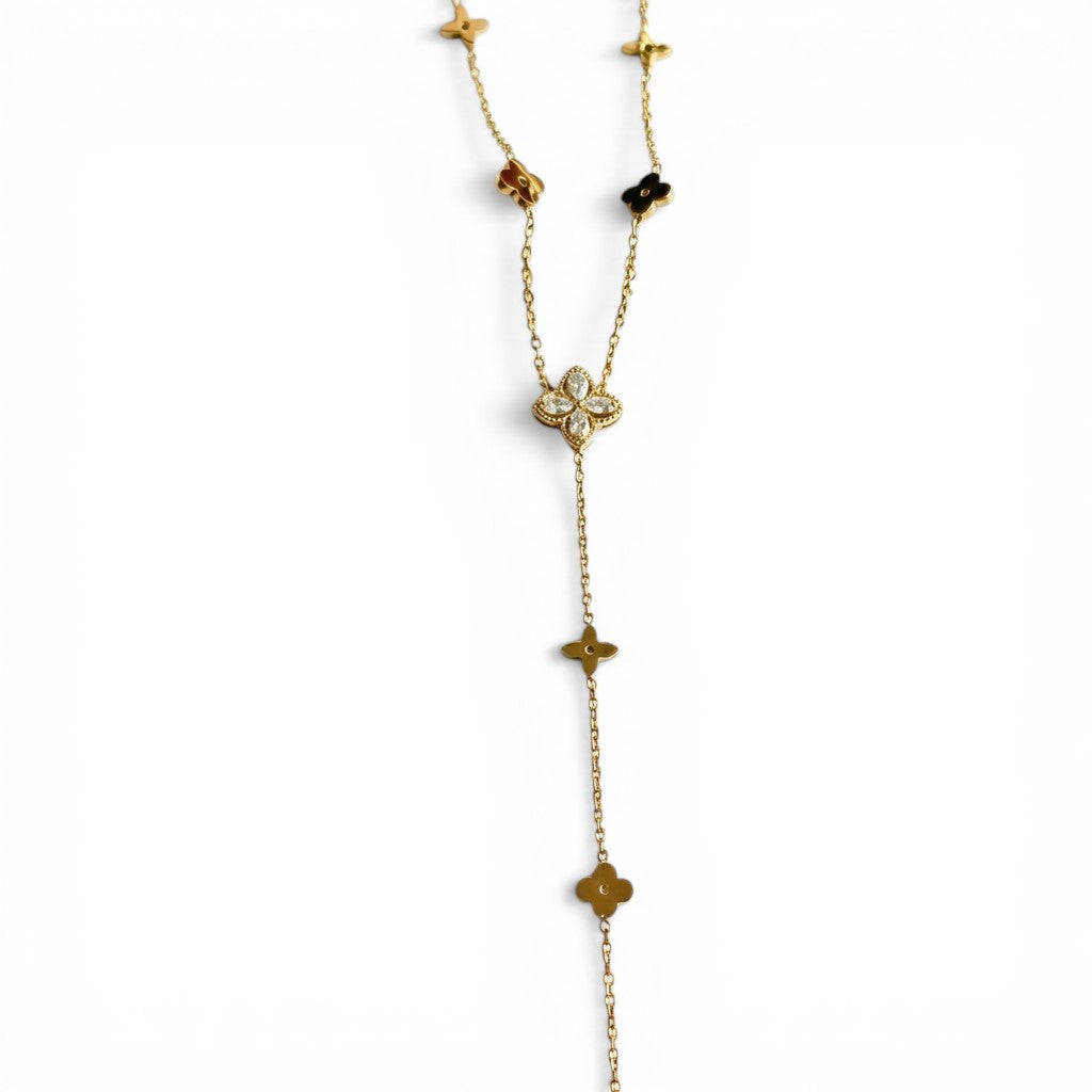 Four Leaf Glow Y-Necklace