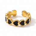 Noir Heart Shadow Ring