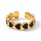 Noir Heart Shadow Ring