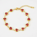 Ruby Princess Heart Bracelet