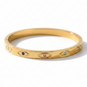 Iris Evil Eye Bangle