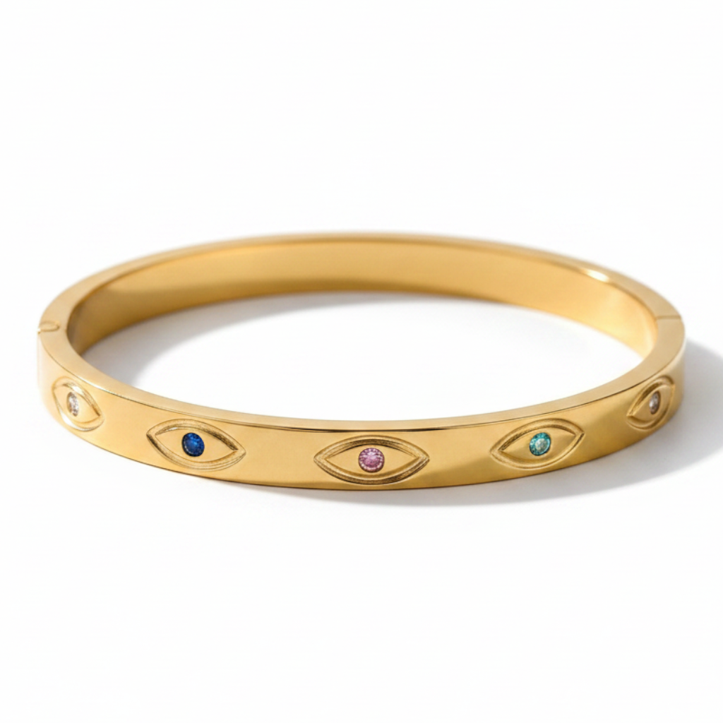 Iris Evil Eye Bangle