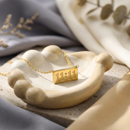 11:11 Gold Bar Necklace