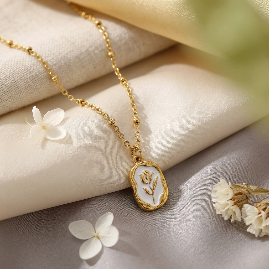 Bloom Medallion Floral Necklace