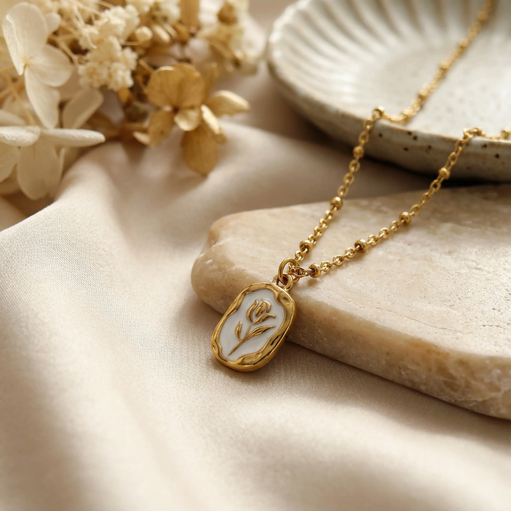 Bloom Medallion Floral Necklace