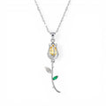 Lila Petal Glow Necklace