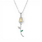 Lila Petal Glow Necklace