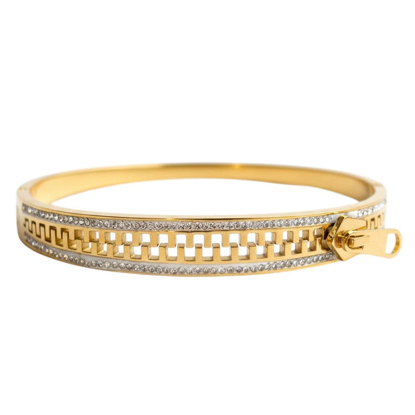 Cleo Geo Zip Bangle