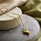 Lena Puff Heart Necklace