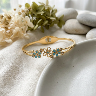 Blossom Sky Enamel Bangle