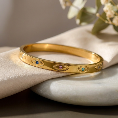 Iris Evil Eye Bangle
