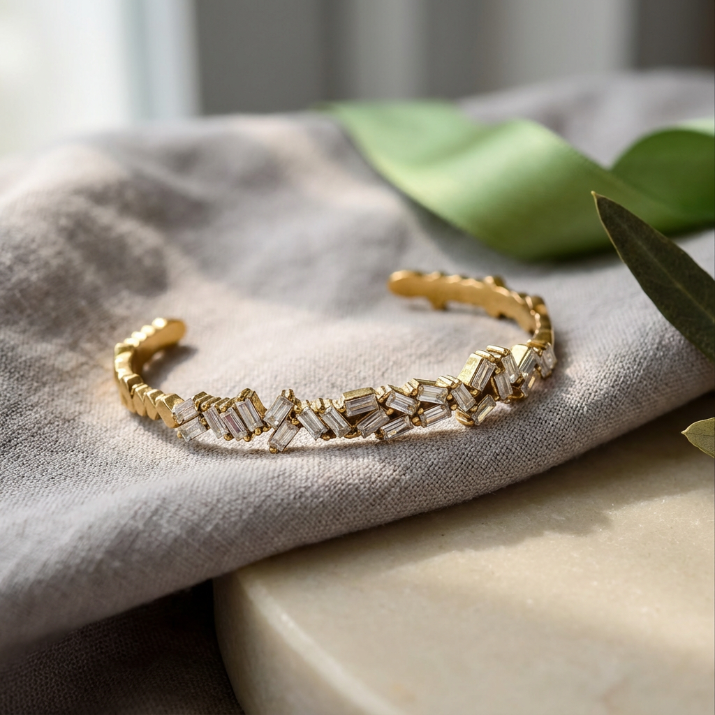 Nova Baguette Cluster Cuff