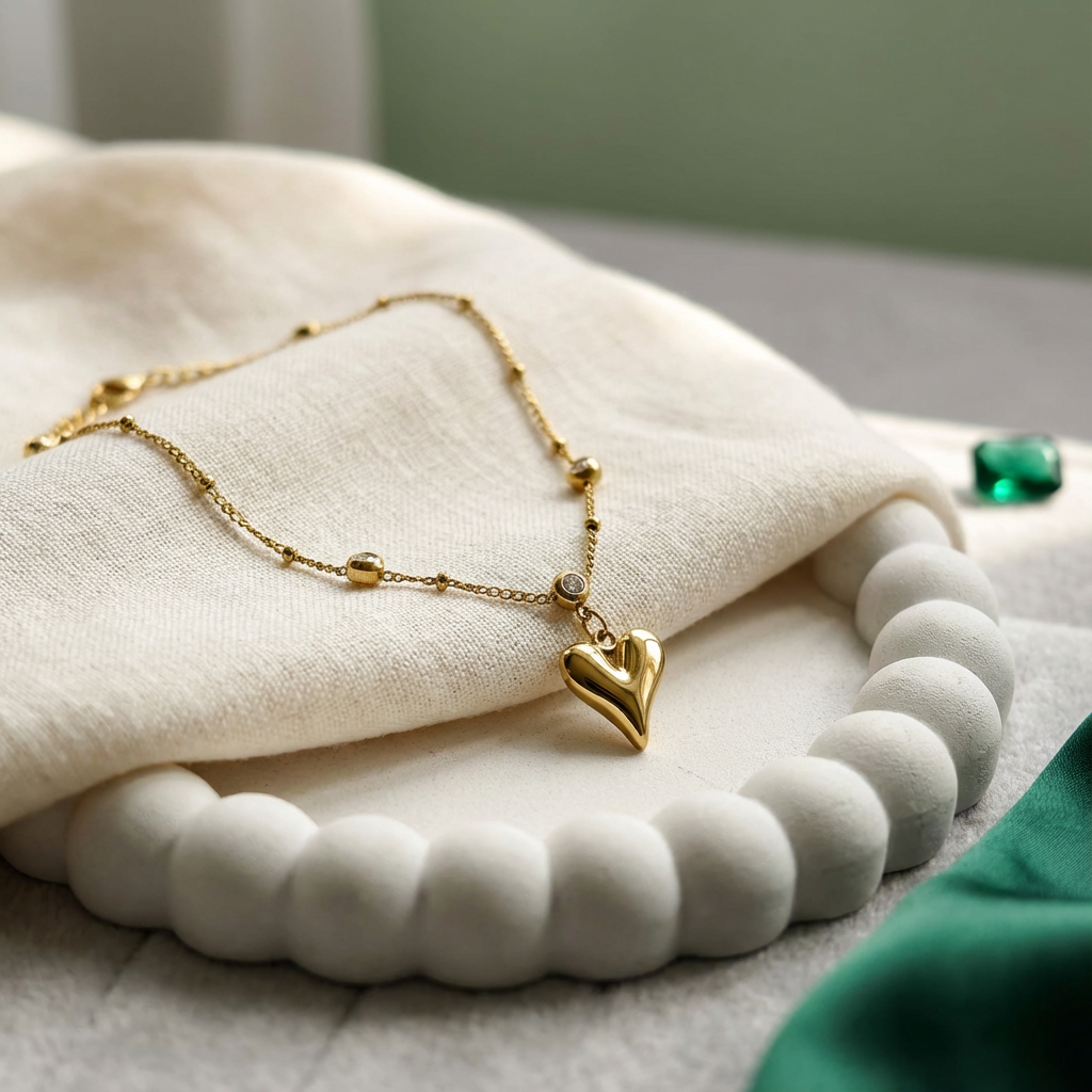 Lena Puff Heart Bracelet