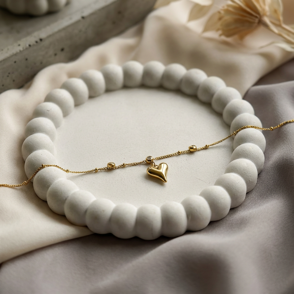 Lena Puff Heart Bracelet