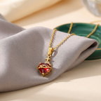 Nora Scarlet Heart Necklace