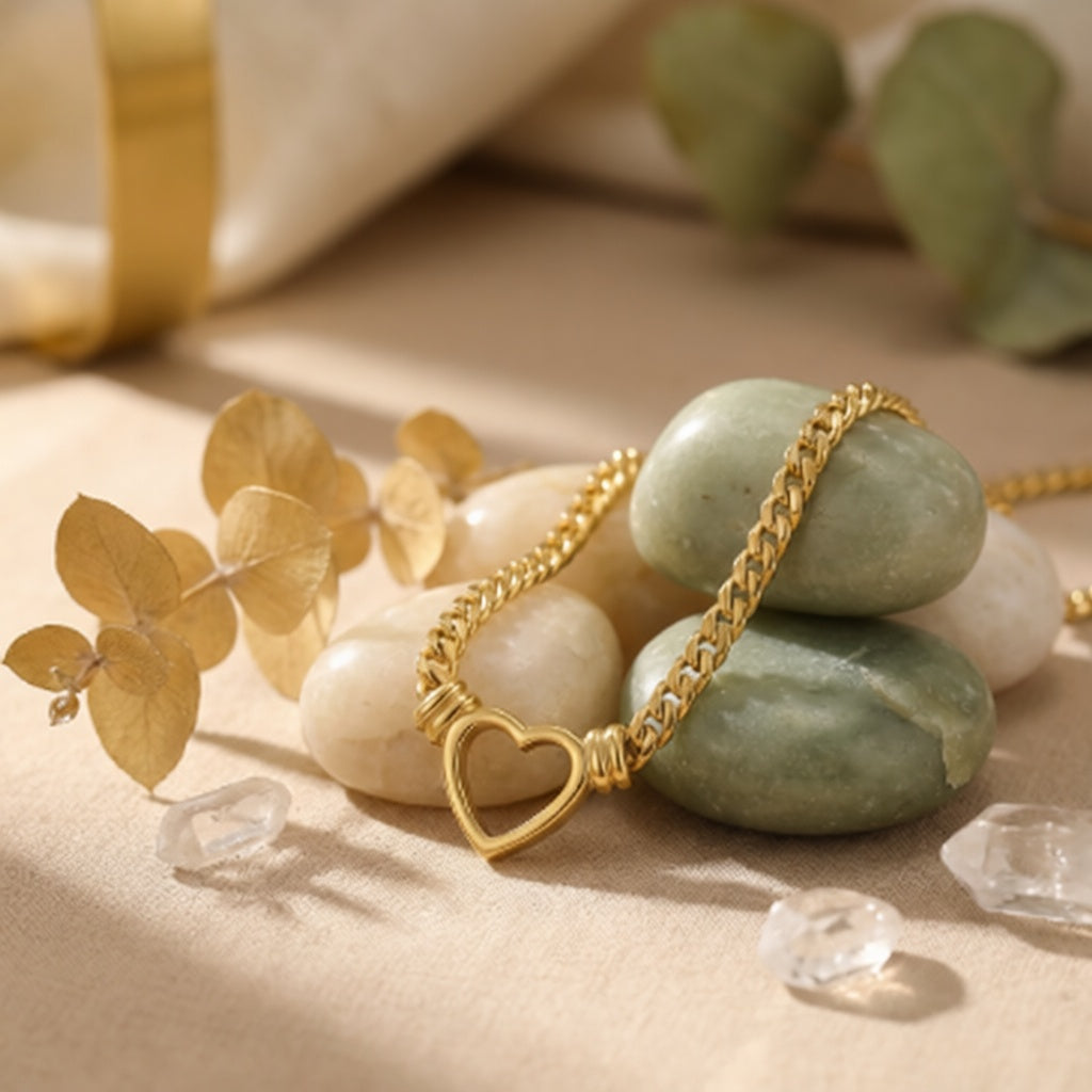 Nova Heart Cuban Necklace