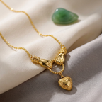 Elara Linked Hearts Necklace
