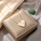 Seraphine Pearl Heart Necklace