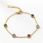 Celeste Rainbow Dot Bracelet