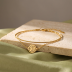 Serene Emblem Double Chain Bracelet