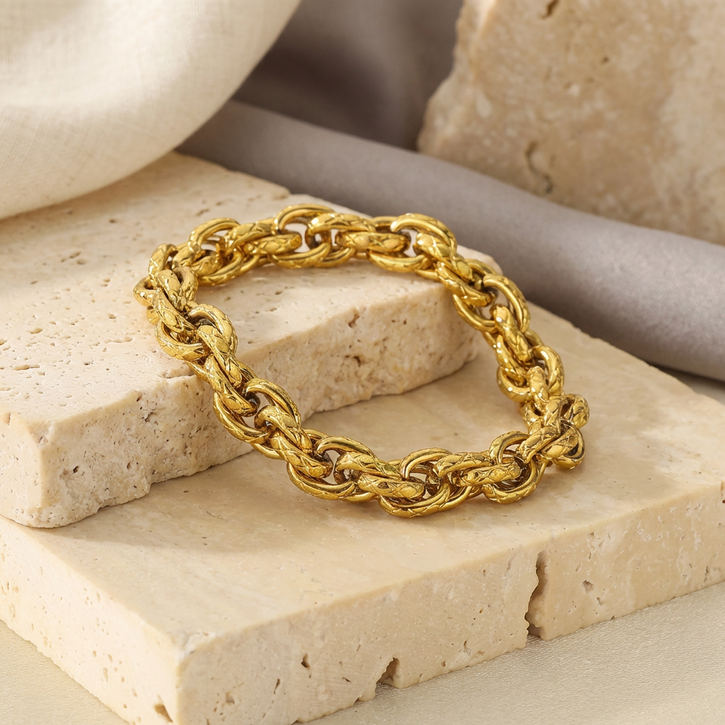 Rogue Textured Curb Bracelet