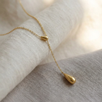 Isla Liquid Droplet Lariat Necklace