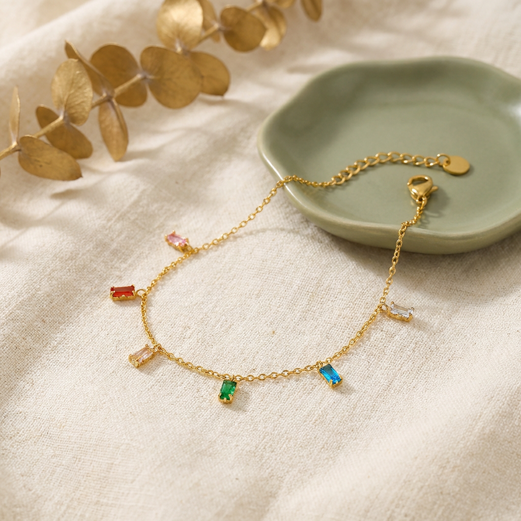 Sienna Rainbow Bar Bracelet