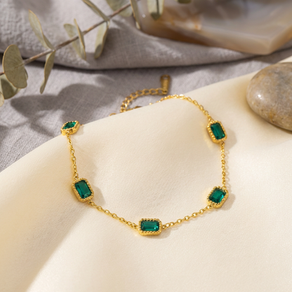 Verde Emerald Link Bracelet