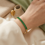Green Emerald Tennis Bracelet