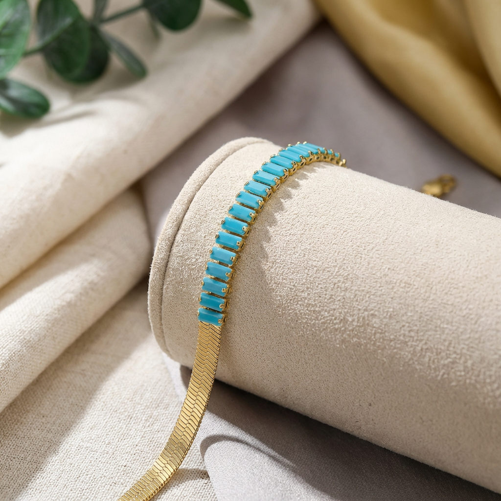 Turquoise Sea Tennis Bracelet