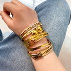 Daisy Bloom Channel Bangle