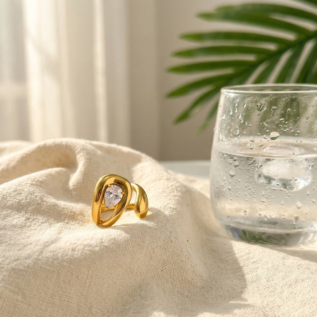 Luz Halo Open Ring