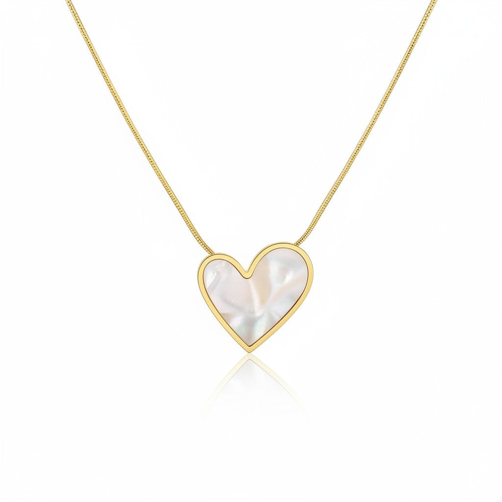 Seraphine Pearl Heart Necklace